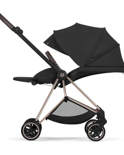 Passeggino Mios Duo Comfort - Telaio Rosegold + Seduta e Navicella Richiudibile Sepia Black