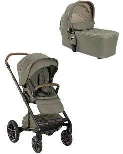 Passeggino Mixx Next + Navicella per Passeggino Mixx Next - Pine - Chcocolate - Si Collegano Con Un Click
