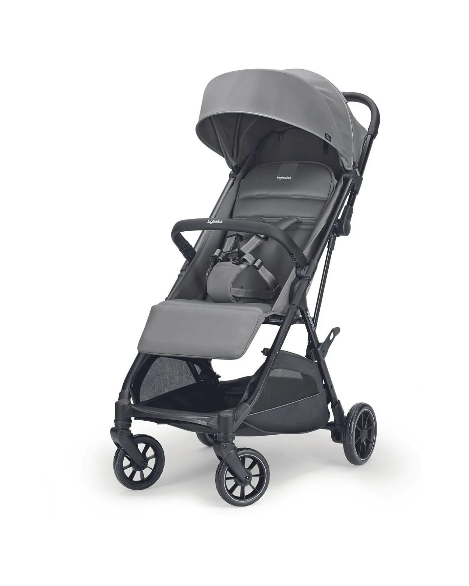 Passeggino Now - Nero - Snap Grey - si Chiude da Solo con un Tocco