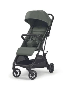 Passeggino Now - Nero - Sprint Green - si Chiude da Solo con un Tocco