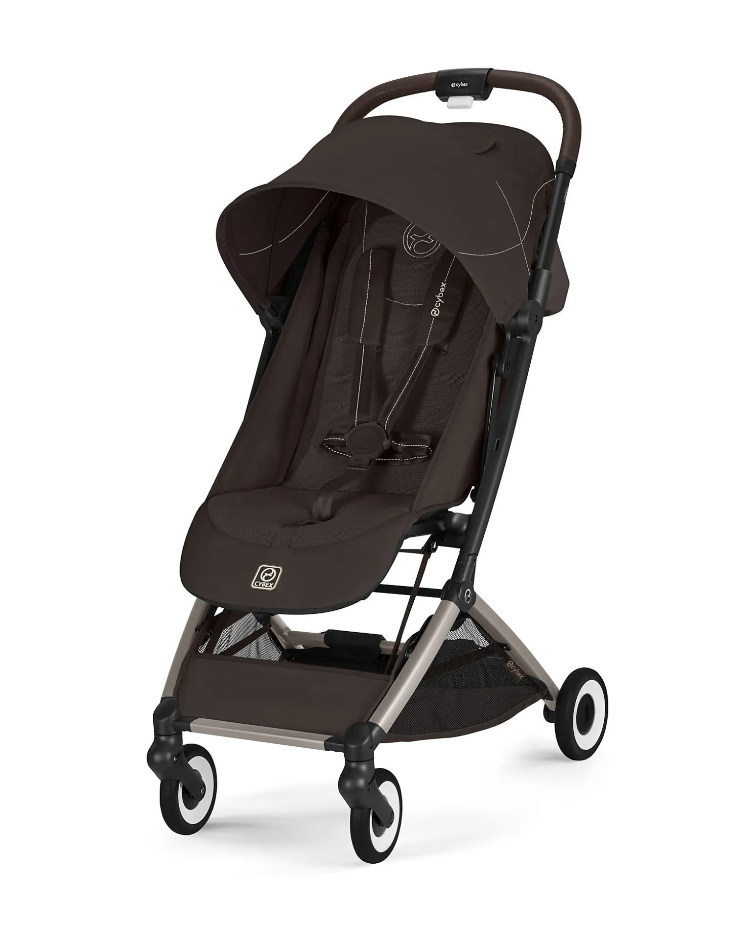 Passeggino Orfeo - Chocolate Brown - Telaio Taupe