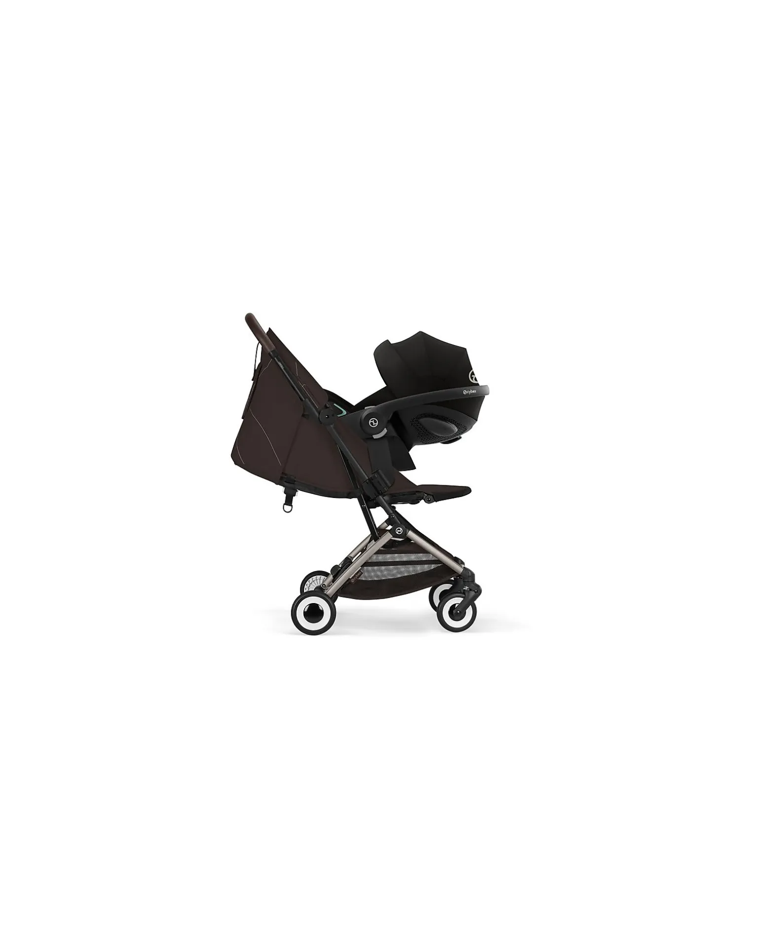 Passeggino Orfeo - Chocolate Brown - Telaio Taupe