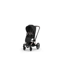 Passeggino Priam Duo Comfort - Telaio Rosegold + Seduta e Navicella Richiudibile Sepia Black