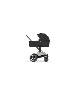Passeggino Priam Duo Comfort - Telaio Rosegold + Seduta e Navicella Richiudibile Sepia Black