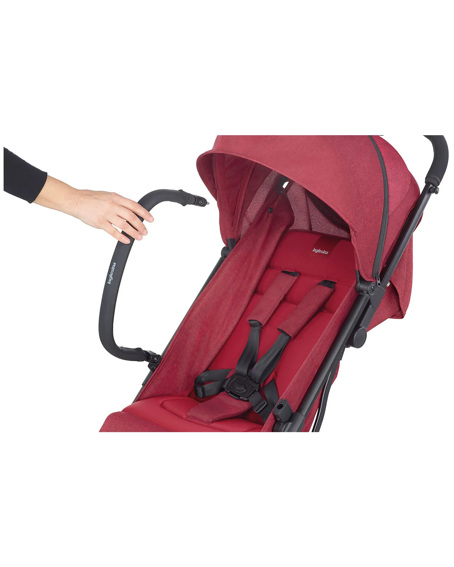 Passeggino Sketch Nero - Rosso - Versatile per la Massima Praticità