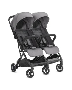 Passeggino Twin Sketch - Nero e Grigio - Per Gemelli o Fratellini Vicini di Età