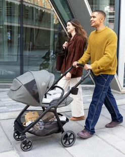 Passeggino Valora 4 in 1 - Evergreen - Compatto, Reversibile con Parapioggia e Adattatori - dalla Nascita fino a 22 kg