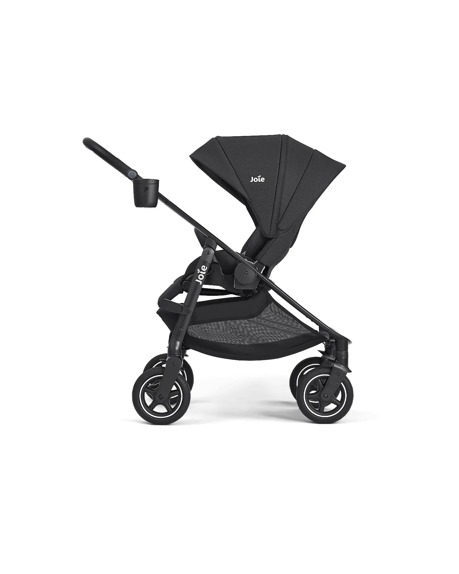 Passeggino Versadrift 4 in 1 con Ruote a 360° - Nero – Reversibile, dalla Nascita fino a 22 kg