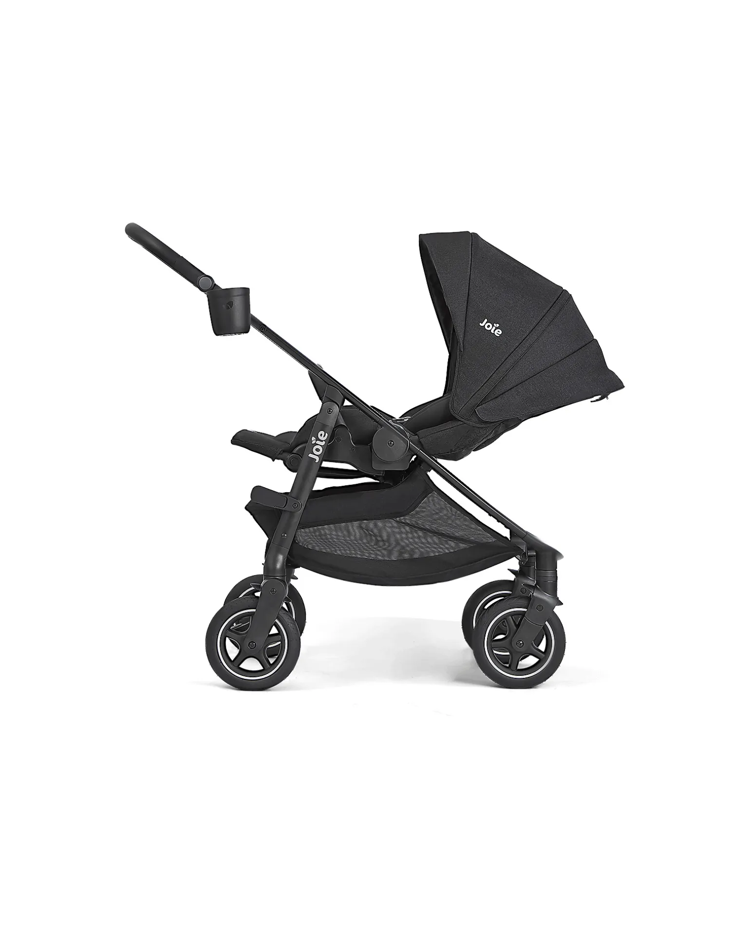 Passeggino Versadrift 4 in 1 con Ruote a 360° - Nero – Reversibile, dalla Nascita fino a 22 kg