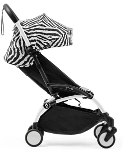 Passeggino YOYO3 Telaio Bianco e Seduta Zebra - Dai 6 Mesi