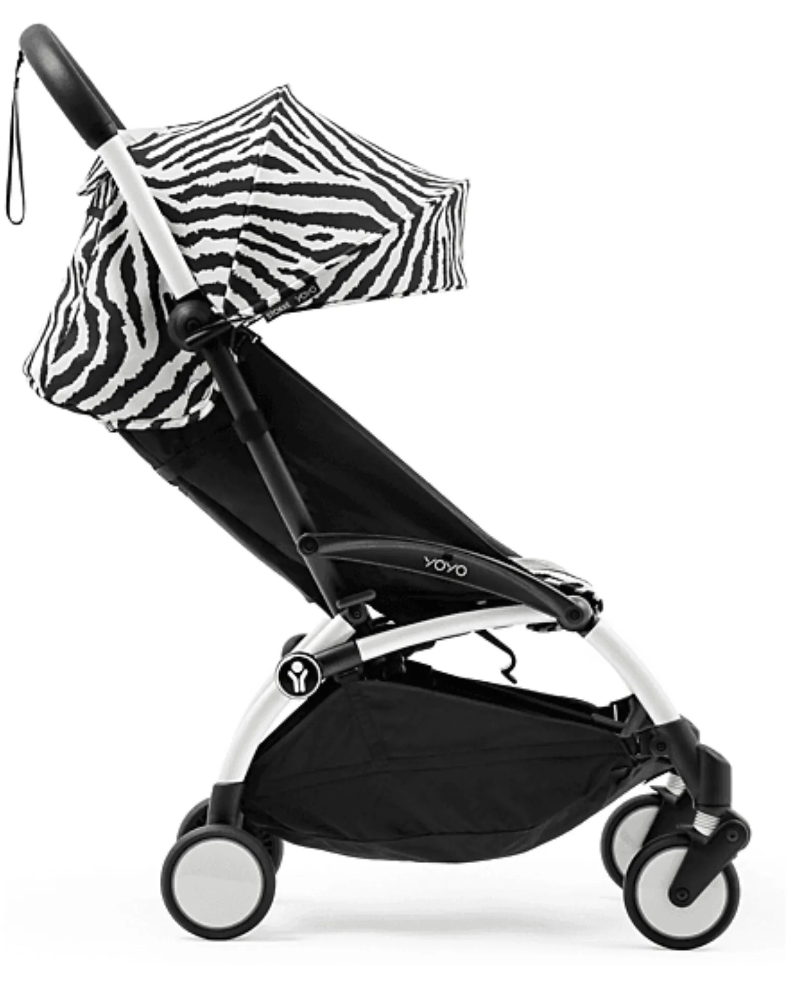 Passeggino YOYO3 Telaio Bianco e Seduta Zebra - Dai 6 Mesi