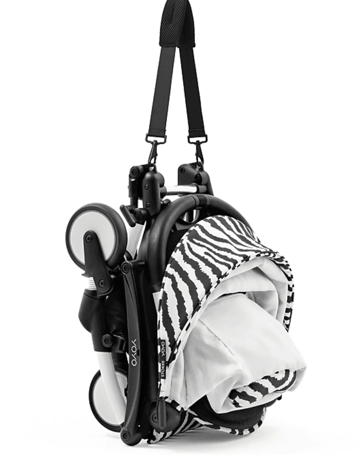 Passeggino YOYO3 Telaio Bianco e Seduta Zebra - Dai 6 Mesi