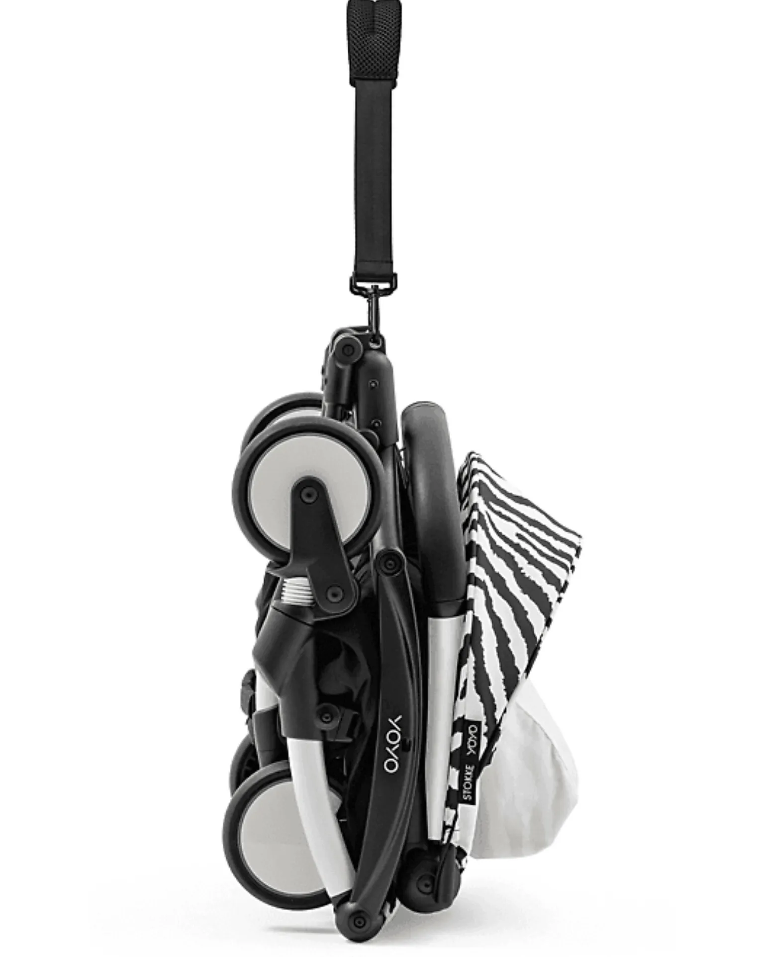 Passeggino YOYO3 Telaio Bianco e Seduta Zebra - Dai 6 Mesi