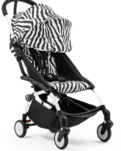 Passeggino YOYO3 Telaio Bianco e Seduta Zebra - Dai 6 Mesi