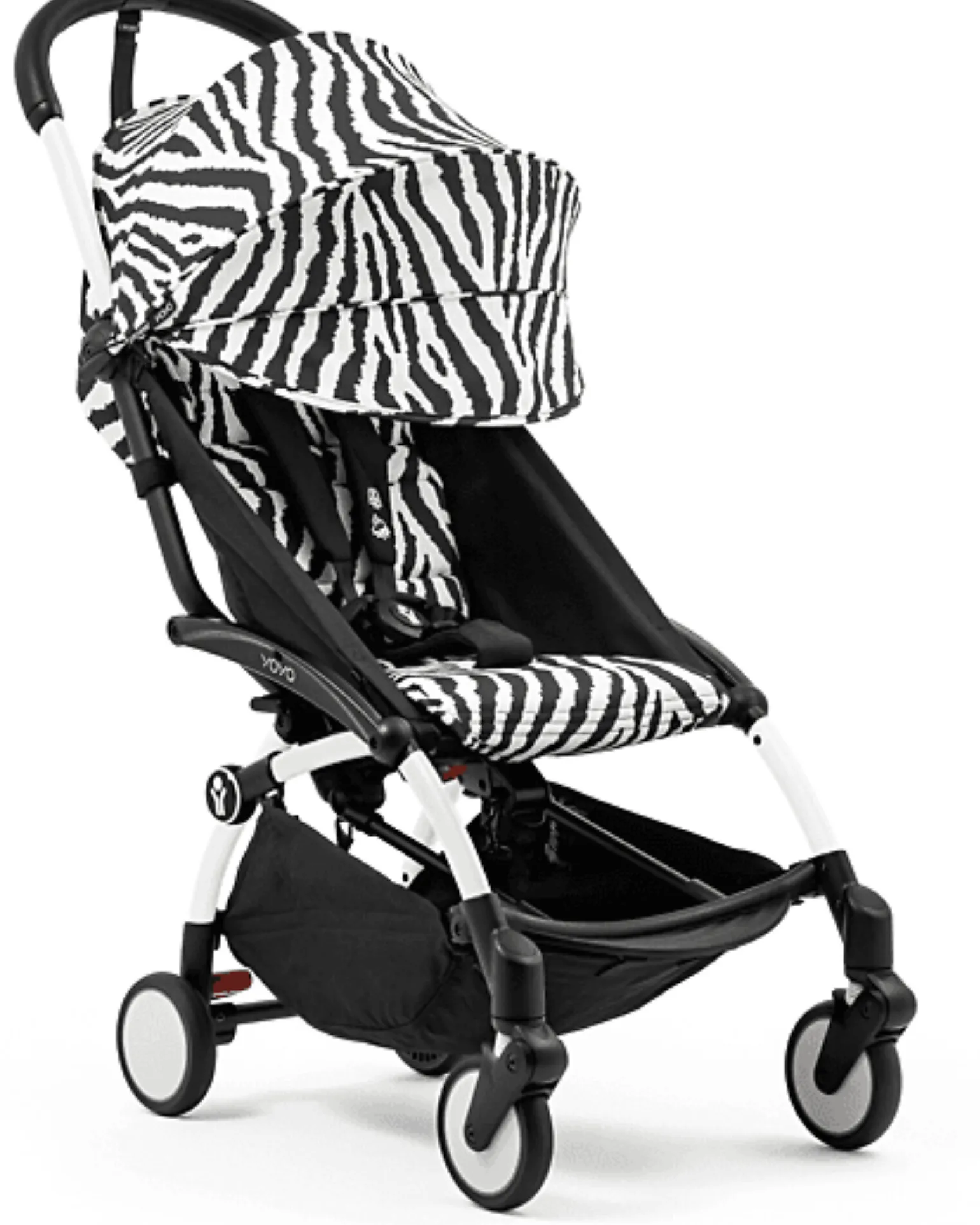 Passeggino YOYO3 Telaio Bianco e Seduta Zebra - Dai 6 Mesi