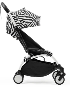 Passeggino YOYO3 Telaio Bianco e Seduta Zebra - Dai 6 Mesi