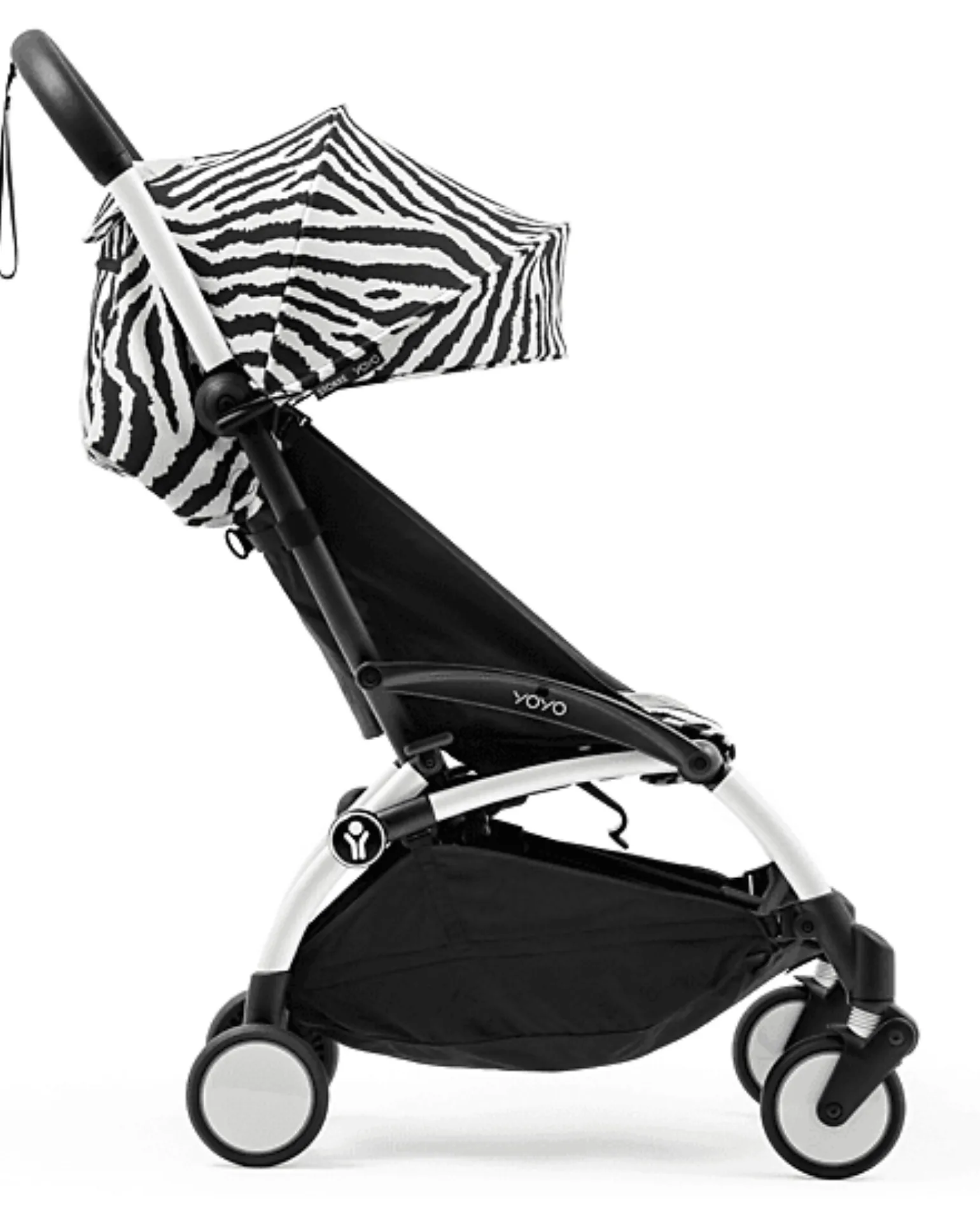 Passeggino YOYO3 Telaio Bianco e Seduta Zebra - Dai 6 Mesi