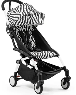 Passeggino YOYO3 Telaio Bianco e Seduta Zebra - Dai 6 Mesi