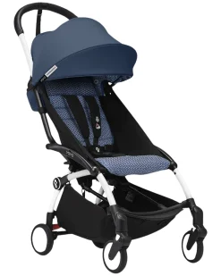 Passeggino YOYO3 Telaio Bianco e Seduta Air France Blue - Dai 6 Mesi