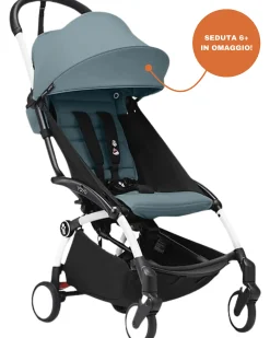Passeggino YOYO3 Telaio Bianco e Seduta Aqua - Dai 6 Mesi