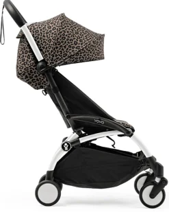 Passeggino YOYO3 Telaio Bianco e Seduta Leopard - Dai 6 Mesi