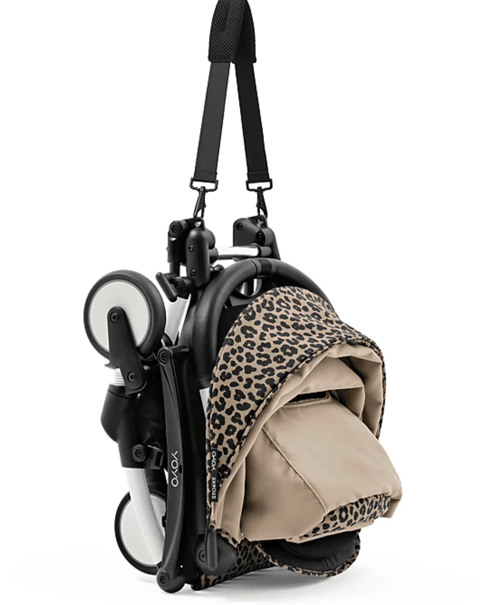 Passeggino YOYO3 Telaio Bianco e Seduta Leopard - Dai 6 Mesi