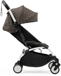 Passeggino YOYO3 Telaio Bianco e Seduta Leopard - Dai 6 Mesi