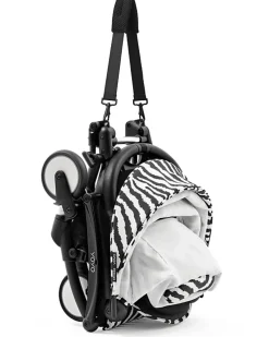 Passeggino YOYO3 Telaio Nero e Seduta Zebra - Dai 6 Mesi