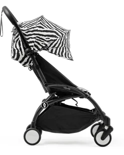 Passeggino YOYO3 Telaio Nero e Seduta Zebra - Dai 6 Mesi