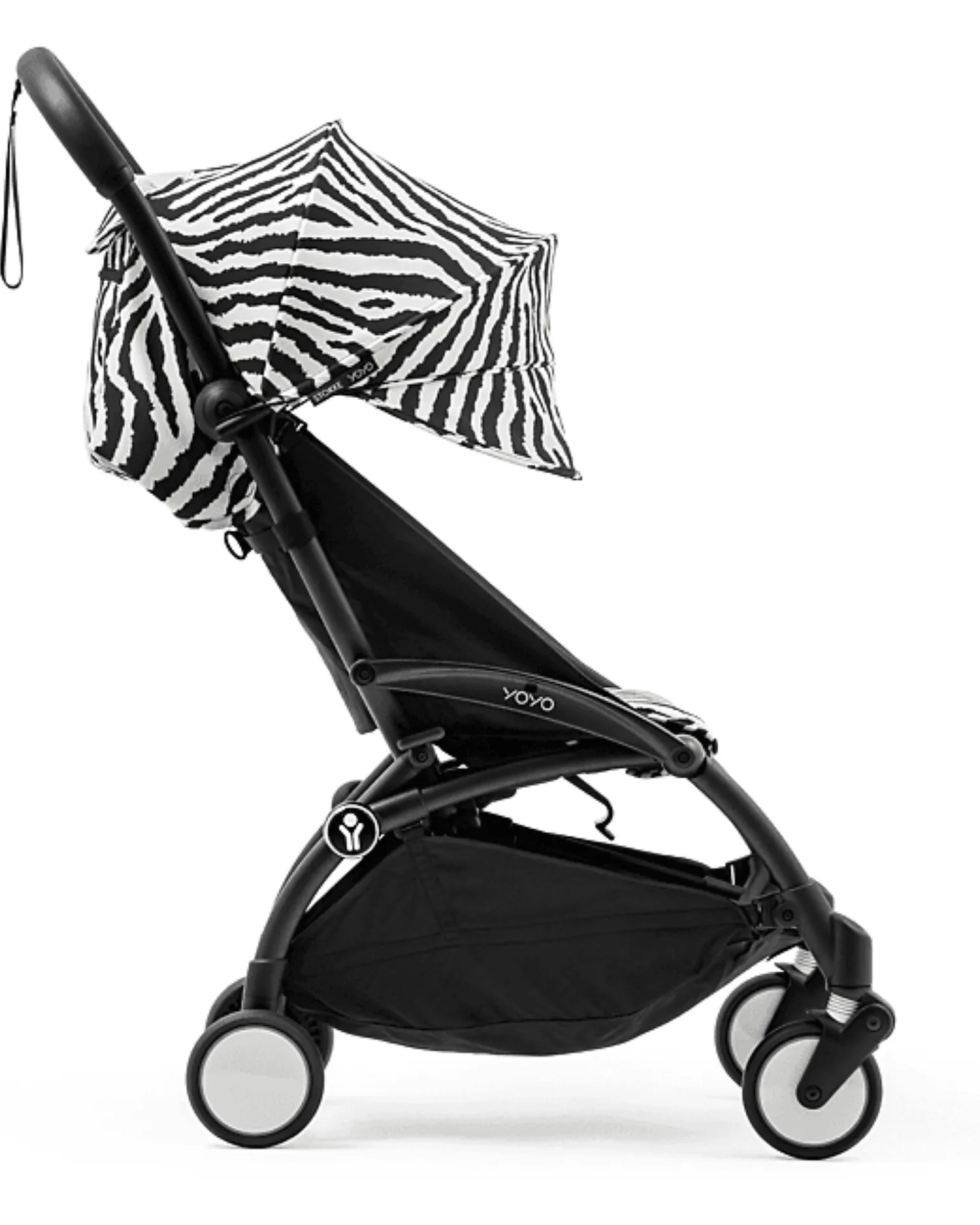 Passeggino YOYO3 Telaio Nero e Seduta Zebra - Dai 6 Mesi