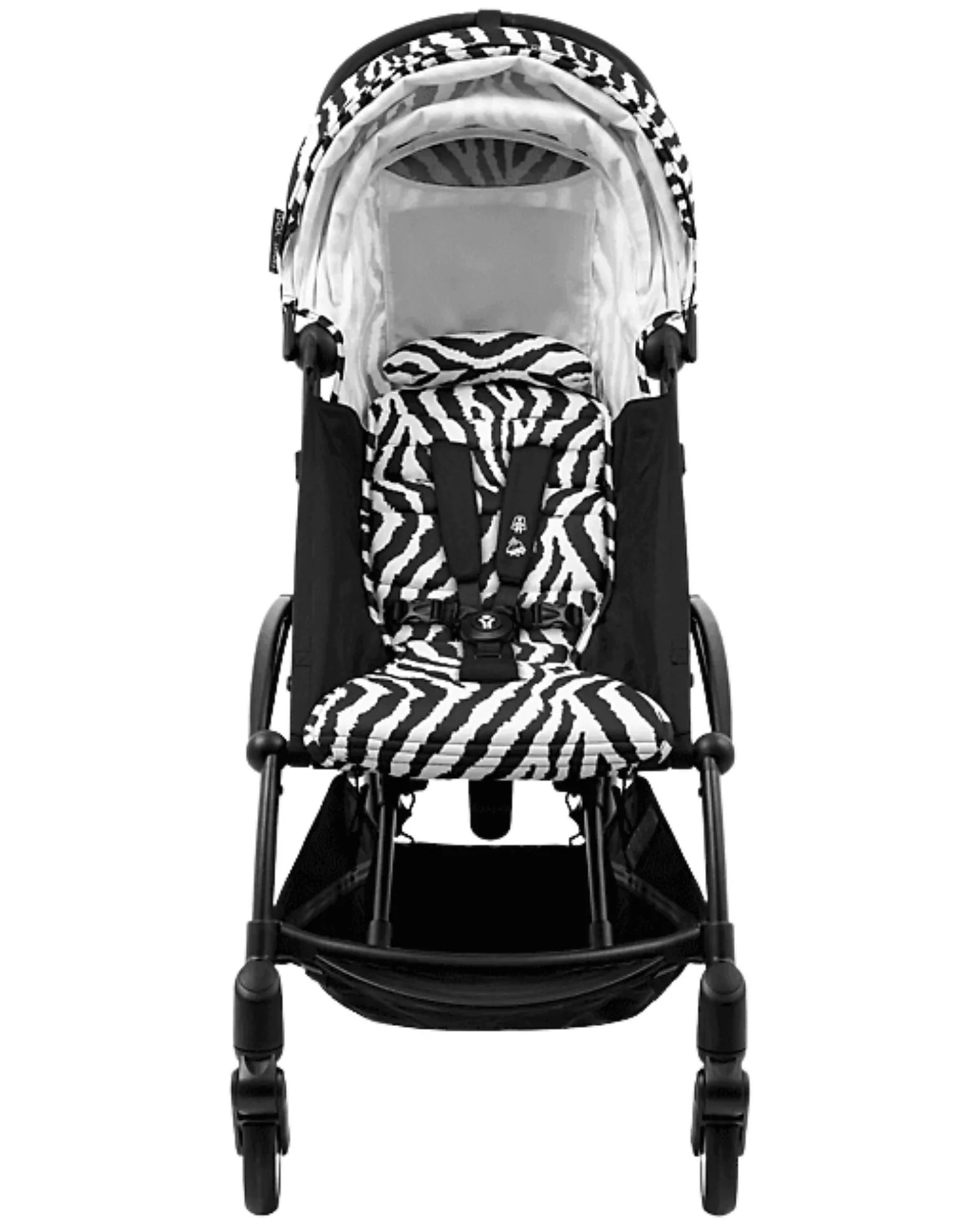 Passeggino YOYO3 Telaio Nero e Seduta Zebra - Dai 6 Mesi