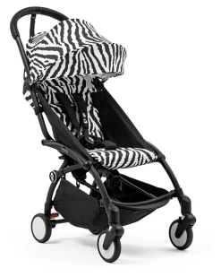 Passeggino YOYO3 Telaio Nero e Seduta Zebra - Dai 6 Mesi