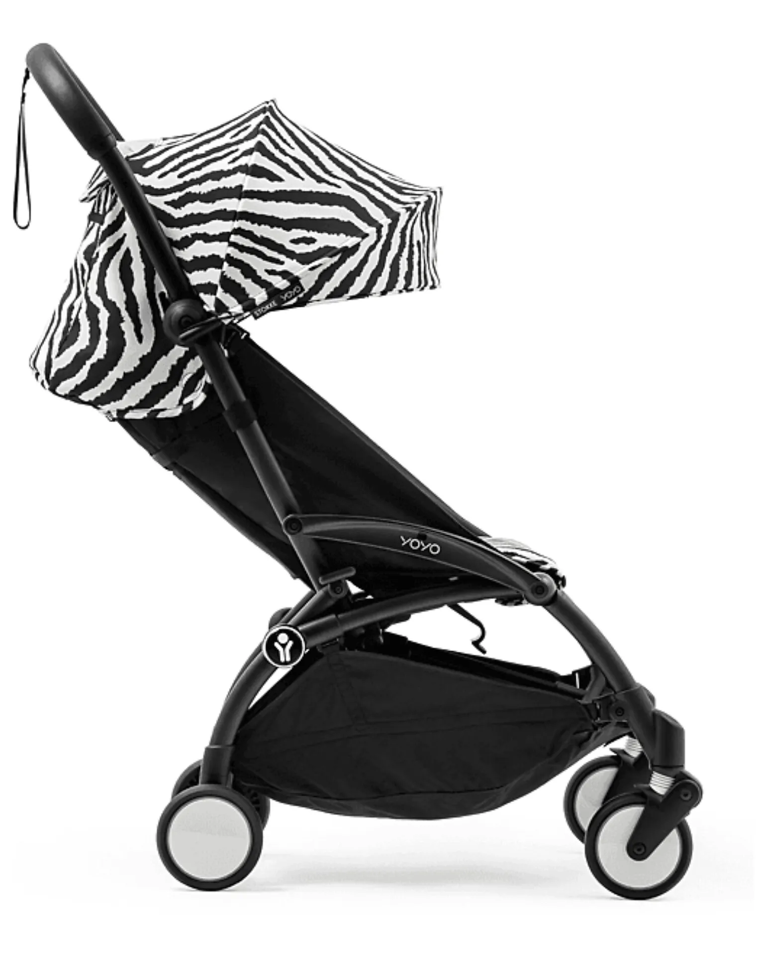 Passeggino YOYO3 Telaio Nero e Seduta Zebra - Dai 6 Mesi
