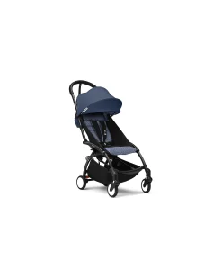 Passeggino YOYO3 Telaio Nero e Seduta Air France Blue - Dai 6 Mesi