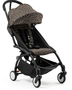 Passeggino YOYO3 Telaio Nero e Seduta Leopard - Dai 6 Mesi