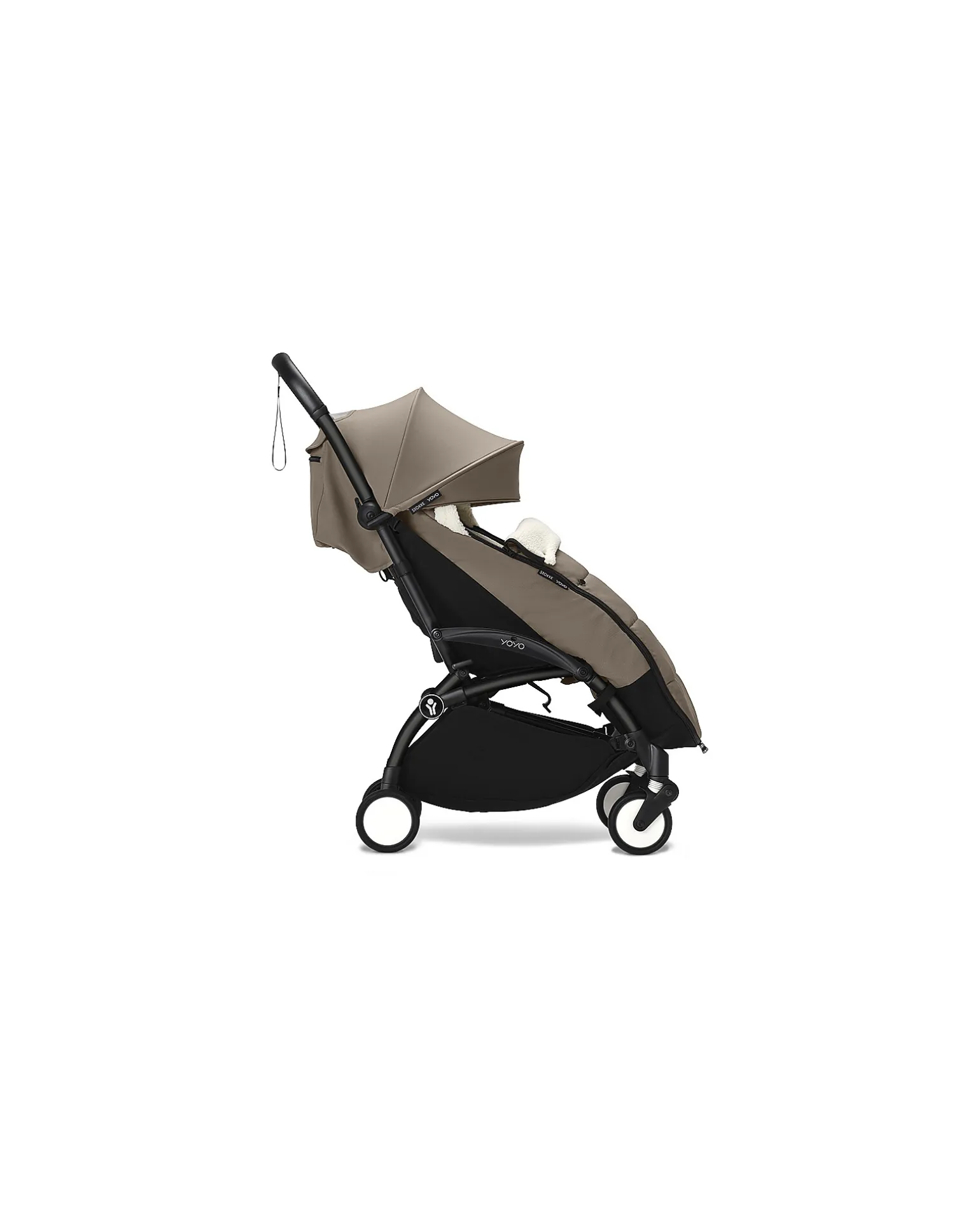 Passeggino YOYO3 Telaio Nero e Seduta Taupe - Dai 6 Mesi