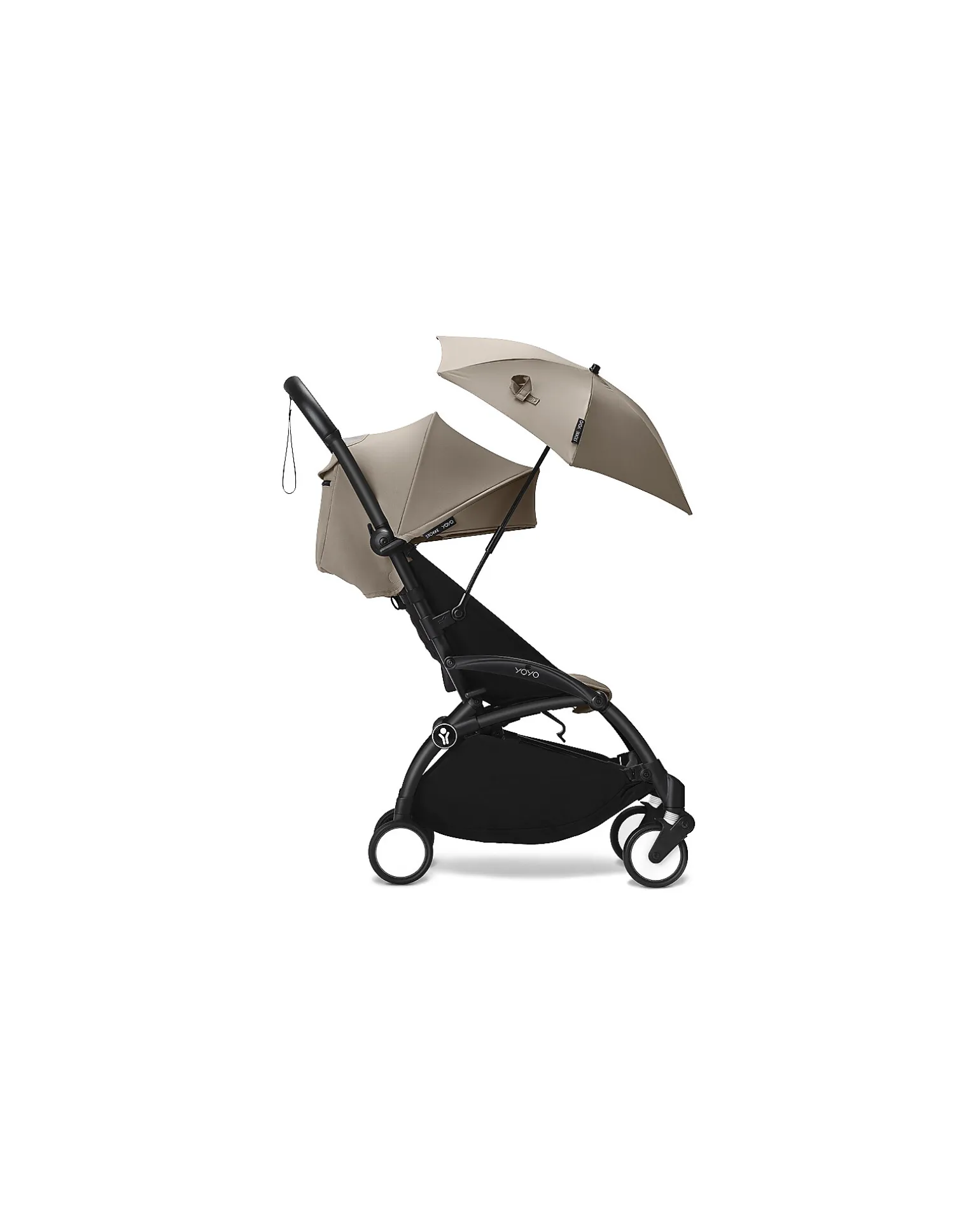 Passeggino YOYO3 Telaio Nero e Seduta Taupe - Dai 6 Mesi