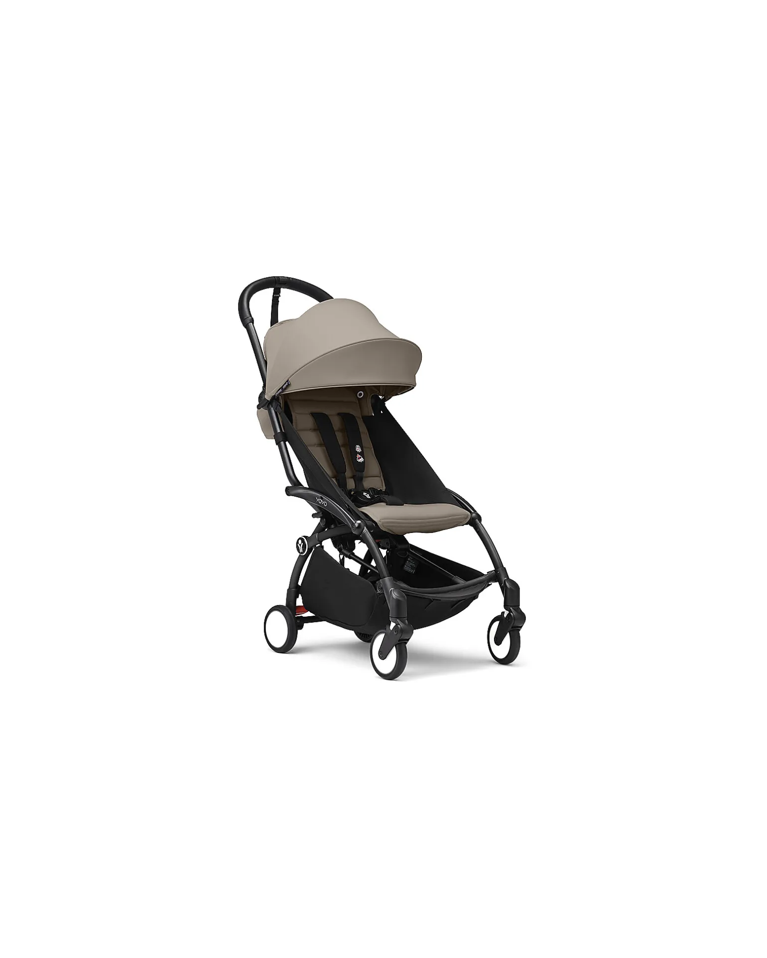 Passeggino YOYO3 Telaio Nero e Seduta Taupe - Dai 6 Mesi