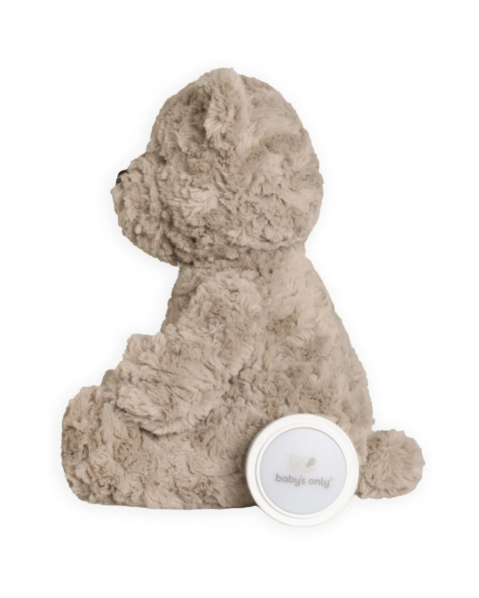 Peluche Orsetto Bo con Suoni Bianchi, Ninne Nanne e Luce Notturna - Taupe - con Rilevamento del Pianto - +0 mesi