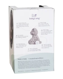 Peluche Orsetto Bo con Suoni Bianchi, Ninne Nanne e Luce Notturna - Taupe - con Rilevamento del Pianto - +0 mesi