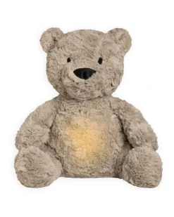 Peluche Orsetto Bo con Suoni Bianchi, Ninne Nanne e Luce Notturna - Taupe - con Rilevamento del Pianto - +0 mesi