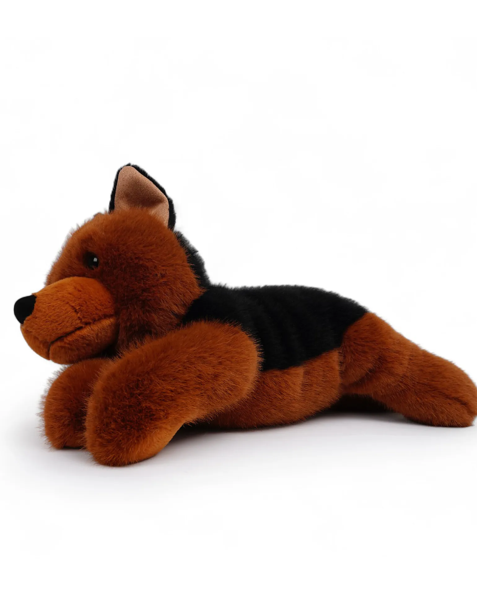 Peluche Rex Ponderato il Pastore Tedesco - il Peluche che ti Abbraccia - 37 x 13 x 15 cm - 100% Materiali Riciclati