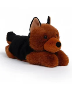 Peluche Rex Ponderato il Pastore Tedesco - il Peluche che ti Abbraccia - 37 x 13 x 15 cm - 100% Materiali Riciclati