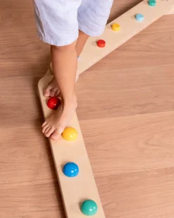 Percorso Sensoriale di Equilibrio Montessori - Sviluppo Psicomotorio - 2+ anni - in Legno