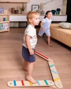 Percorso Sensoriale di Equilibrio Montessori - Sviluppo Psicomotorio - 2+ anni - in Legno