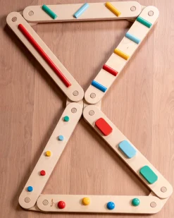 Percorso Sensoriale di Equilibrio Montessori - Sviluppo Psicomotorio - 2+ anni - in Legno