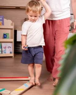 Percorso Sensoriale di Equilibrio Montessori - Sviluppo Psicomotorio - 2+ anni - in Legno