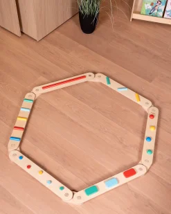 Percorso Sensoriale di Equilibrio Montessori - Sviluppo Psicomotorio - 2+ anni - in Legno