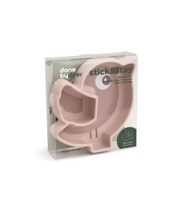Piatto a Scomparti - Silicone Alimentare - Stick&Stay - Birdee - Cipria