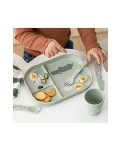 Piatto con Scomparti Foodie - Croco Verde - 100% PP Alimentare